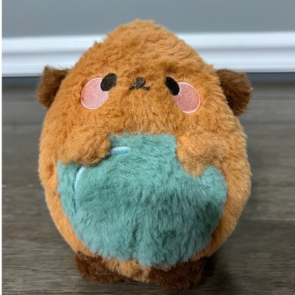 Kawaii Kids Other - Adorable Kawaii Plush Toy Brown & Teal Cute Stuffed Animal Gift for Kids